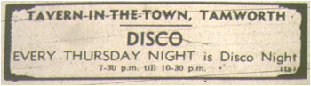 Tamworth Herald – 02/06/72 - Tavern in the Town, Disco every Thursday night