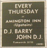 Every Thursday - Barry John Disco - Amington Inn